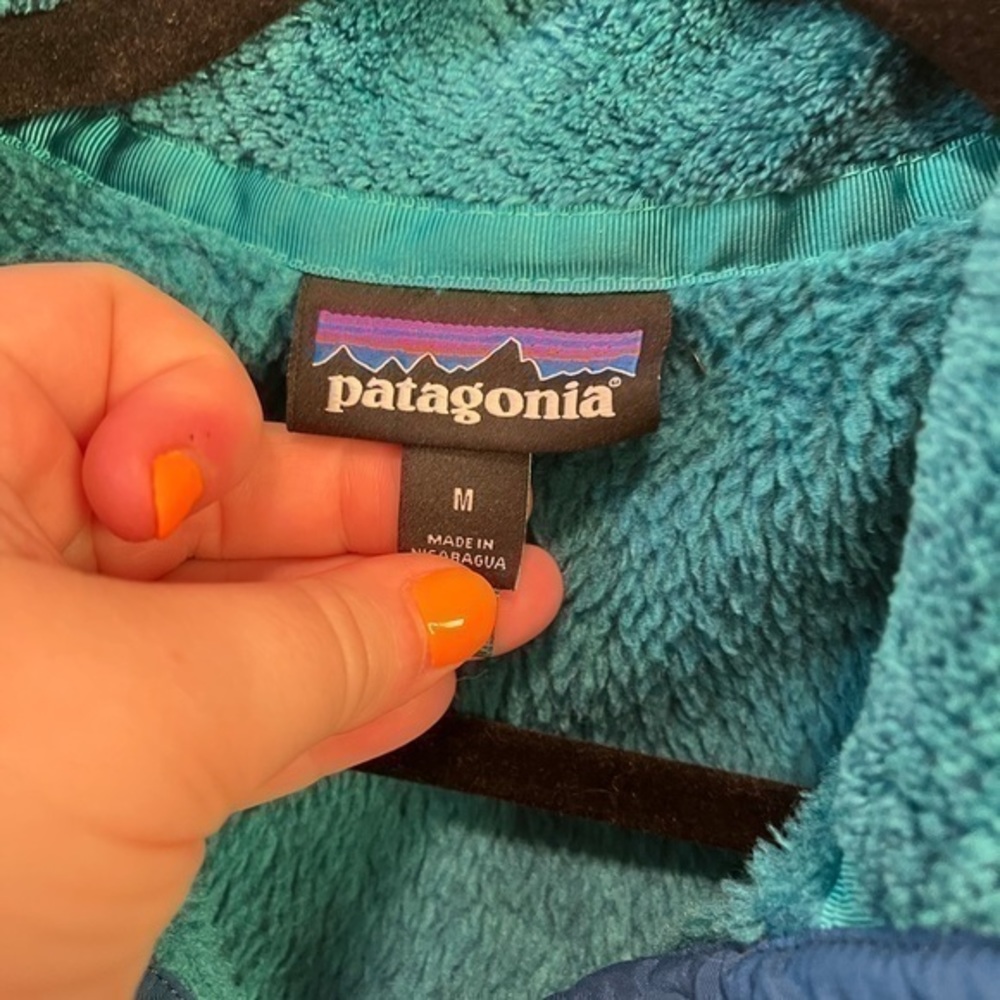 Patagonia snap tee pullover teal size M - Picture 3 of 4